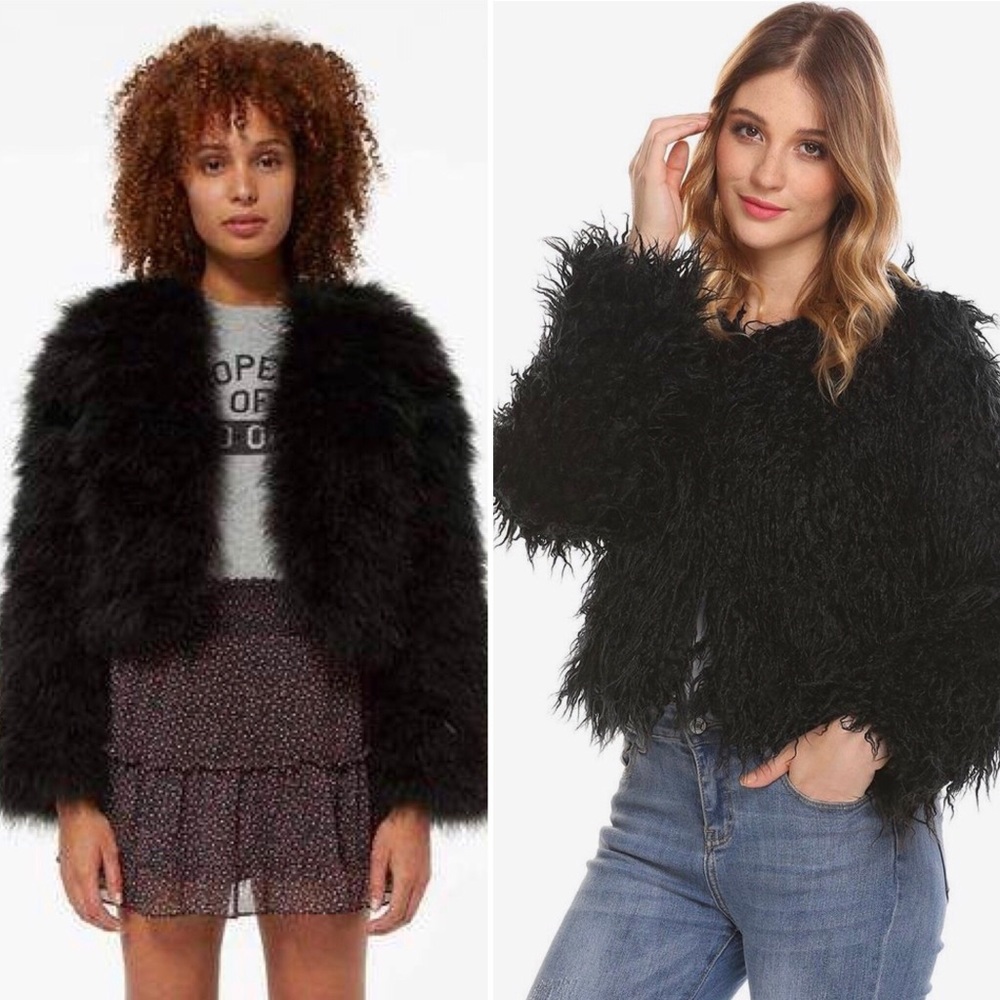 Juicy Couture Jacket Black Fuzzy Wool - Picture 8 of 8